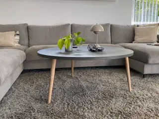 Sofabord i egefinér Ø100