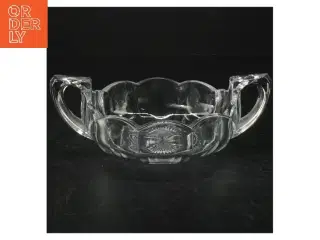 Krystalskål med hank (str. Ø. 12 cm)