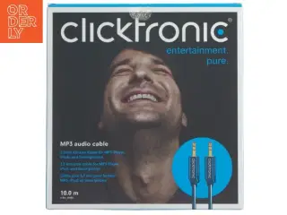 Clicktronic MP3 audiokabel 10 meter fra Clicktronic (str. 10 m)