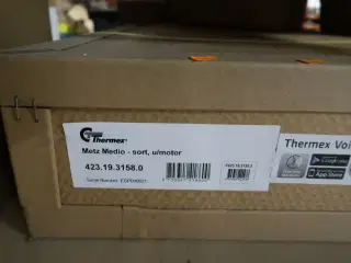 Emhætte THERMEX Metz Medio - Sort u/motor
