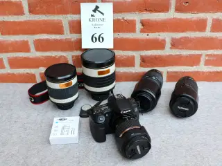 Canon EOS 60D m/div udstyr