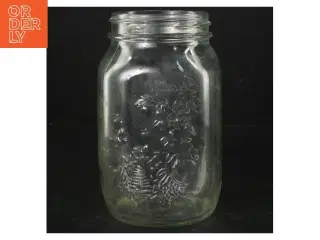 Dekorativt glas sylteglas (str. H. 17 cm)