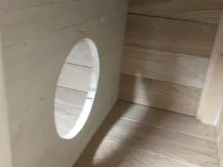 Udendørs kaninbur med soverum