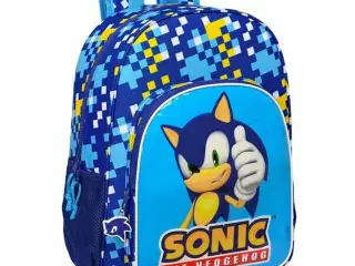 Skoletaske Sonic 33 x 42 x 14 cm Blå