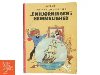 Tintin Bog &#39;Enhjørningens hemmelighed&#39; fra Carlsen