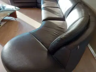 Italiansk design sofa i leder
