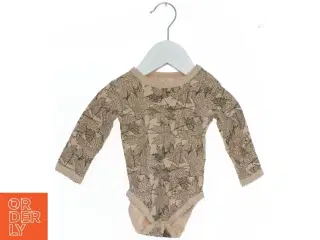 Langærmet bodystocking med bladmønster fra Petit (str. 62)