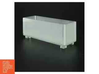 Glasvase rektangulær (str. 20 x. 7 cm)