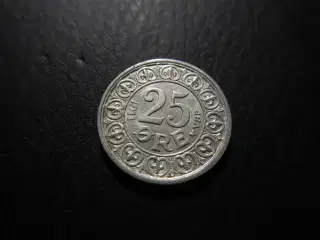 25 øre 1911 sølv flot