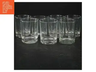 Sæt med 7 klare glas/lysestager (str. 7 styk. ø. 6 cm)