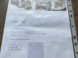 Gavekort til Aro odense