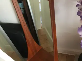 Teak spejl m hylde