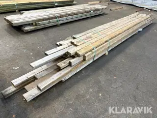 Træ Trykimprægneret reglar 41 styk assorterede længder