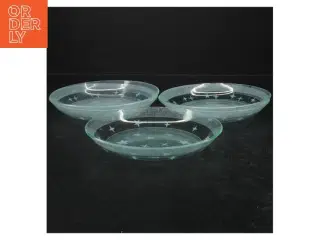 Glastallekener med stjernemønster (str. 5 styk. ø. 16 cm)
