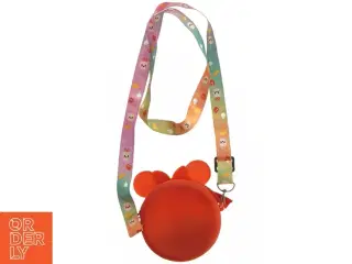 Rund pop-it taske med rem (str. Ø 12 cm)