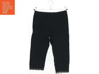 Sort leggings med blondekant fra VRS (str. 146)