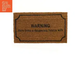 Dørmåtte med tekst (str. 40x70 cm)