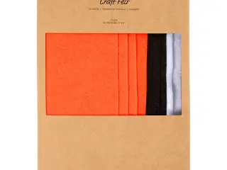 Hobbyfilt, A4, ark 210x297 mm, tykkelse 2 mm, halloweenfarver, 10stk./ 1 pk.