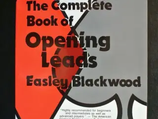 the complete book of opening leads - bridge, by ea