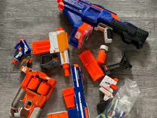 Nerf guns - flere forskellige