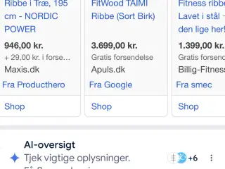 Motionsribbe i træ