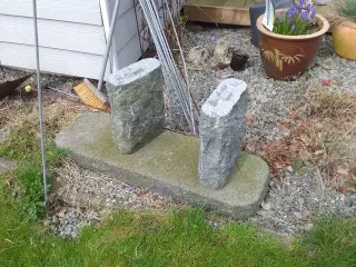 Granit (ægte) havebænk, robust og rustik