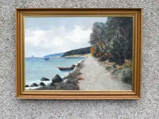 Maleri af  Mols-maleren N. K. Nielsen