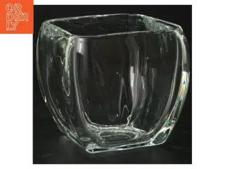 Glasvase (str. H. 9,5 cm. b. 10 cm)
