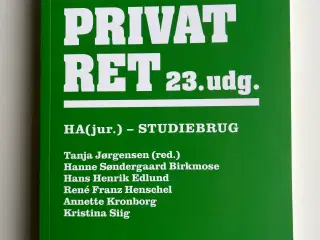 Dansk Privatret 23. UDGAVE ǀ HA(jur.) - Studiebrug