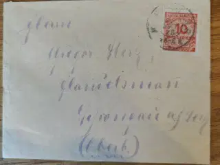Tysk brev 1923 Inflation 