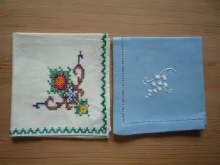 Stofservietter med broderi