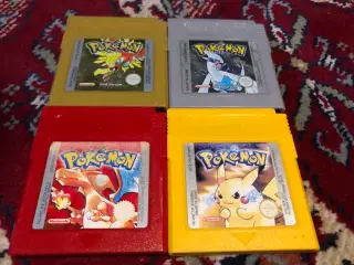 Pokemon Yellow, Red, Silver, Gold , Gameboy Spil
