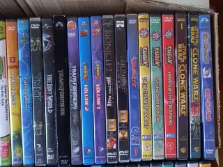 DVD film action, gyser, drama, tegnefilm