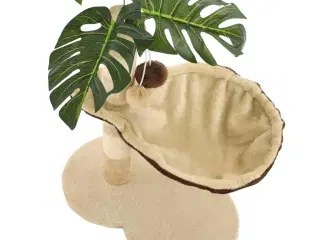 Kradsetræ til katte med sisal-kradsestolper 50 cm beige og brun