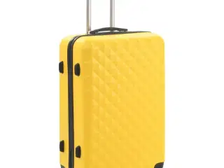 Kuffert sæt i 3 dele hardcase ABS gul