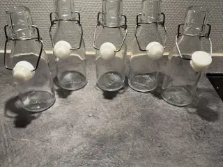 Glasflasker med patentlåg