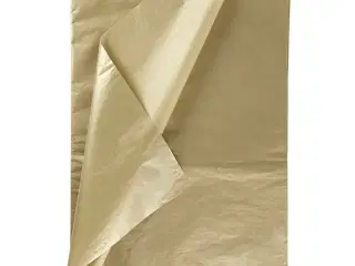 Silkepapir, ark 50x70 cm, 17 g, guld, 25ark/ 1 pk.