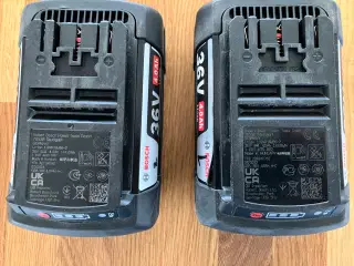 2 stk Bosch batterier 36v 4.0 ah