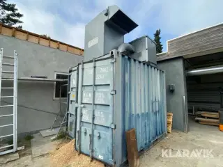 10 fods container med spånsuger