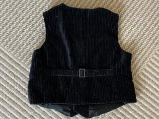 H&M fin sort vest m spændetamp str 86 cm 