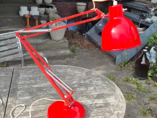 Arkitektlampe med patina, buler og fleksibel fod 