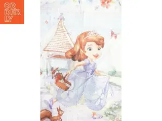 Børnesengetøj med prinsesse (str. 92 x 126 cm)