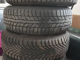 4 vinterdæk på stålfælge