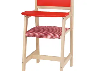 VIGA Dukke Højstol i Træ med Polstret Hynde