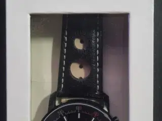Lambretta Imola Black Chronograph Watch | Leather