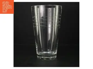 Glasvase (str. H. 25 cm. ø. 15 cm)