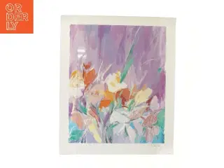 Plakater med blomsterkunst, 2 stk. (str. 2 stk 60,5x50,5 cm)