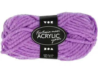 Fantasia Polyacrylgarn, L: 35 M, Maxi, lilla, 50g/ 1 ngl.