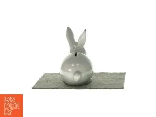 Kanin-sparegris i porcelæn (str. LBH:17x7,5x15cm)