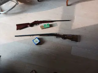 Jagtgevær cal.16 Felix Sarasqeta og 9mm glatløbet 